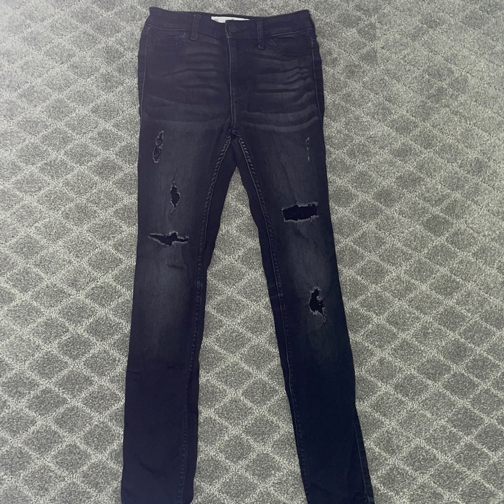 Hollister Ripped Black Jeans